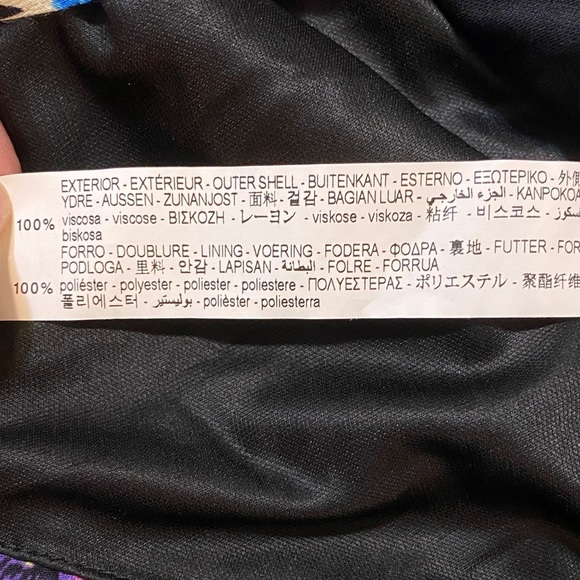 Zara Sultry Bodycon Multicolor Floral Long Sleeve Dress Small - Picture 9 of 9